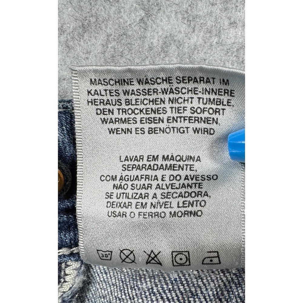 Miss Me Bootcut Jeans Womens 26 Blue Dark Wash Embroidered Rhinestone Denim - Picture 15 of 16